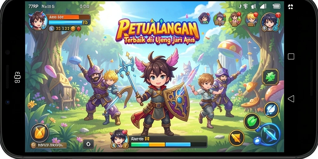 Tampilan gameplay <strong>77RP</strong> yang memukau dan interaksi karakter yang mendalam.