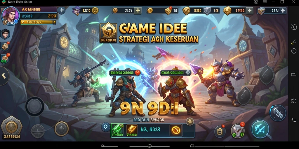 Screenshot gameplay 9N9N yang menarik dan penuh tantangan.
