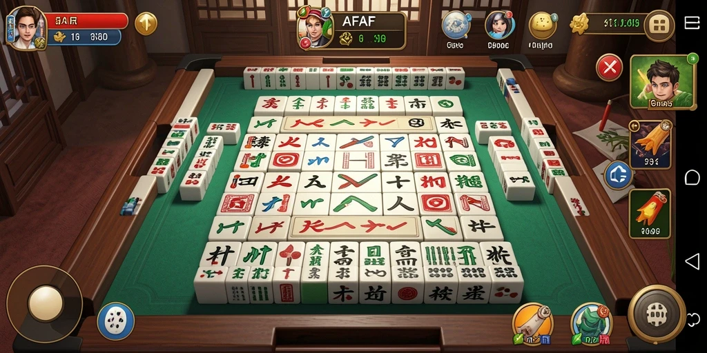 Tampilan game Mahjong AFAF yang menarik dengan gameplay yang seru.
