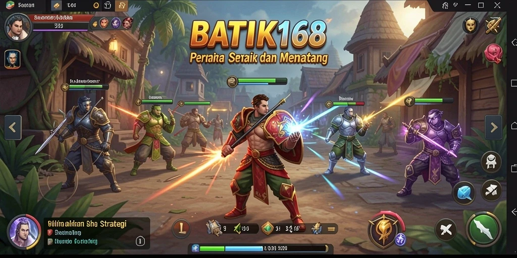 Tampilan gameplay menarik dan strategis di BATIK168.