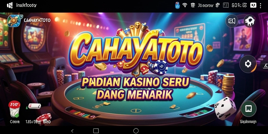 Tampilan menawan dari gameplay Kasino CAHAYATOTO yang mendebarkan.