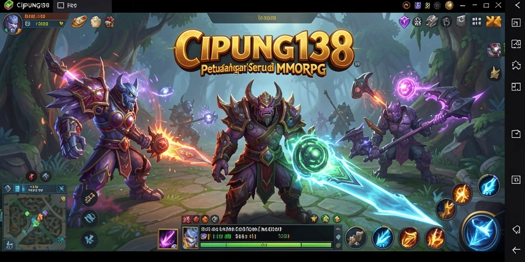 Tampilan gameplay epik dalam CIPUNG138 yang menggambarkan pertempuran seru.