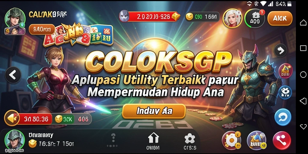 Tampilan antarmuka COLOKSGP yang intuitif dan menarik.