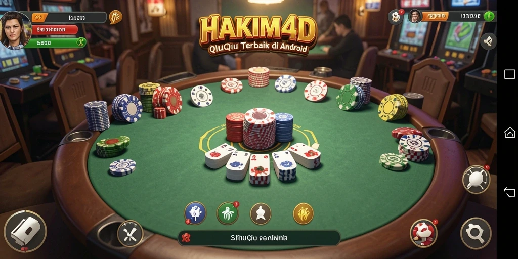 Tampilan gameplay QiuQiu yang seru dan interaktif di HAKIM4D.