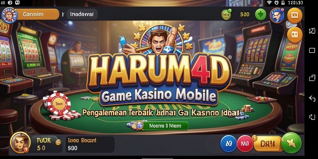 Tampilan menarik dari HARUM4D saat memainkan permainan kasino.