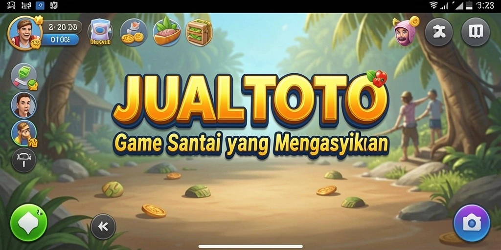 Tampilan menarik gameplay JUALTOTO yang penuh warna.