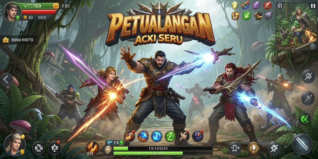 Tampilan gameplay ARPG yang mendebarkan dan penuh aksi di VT789.
