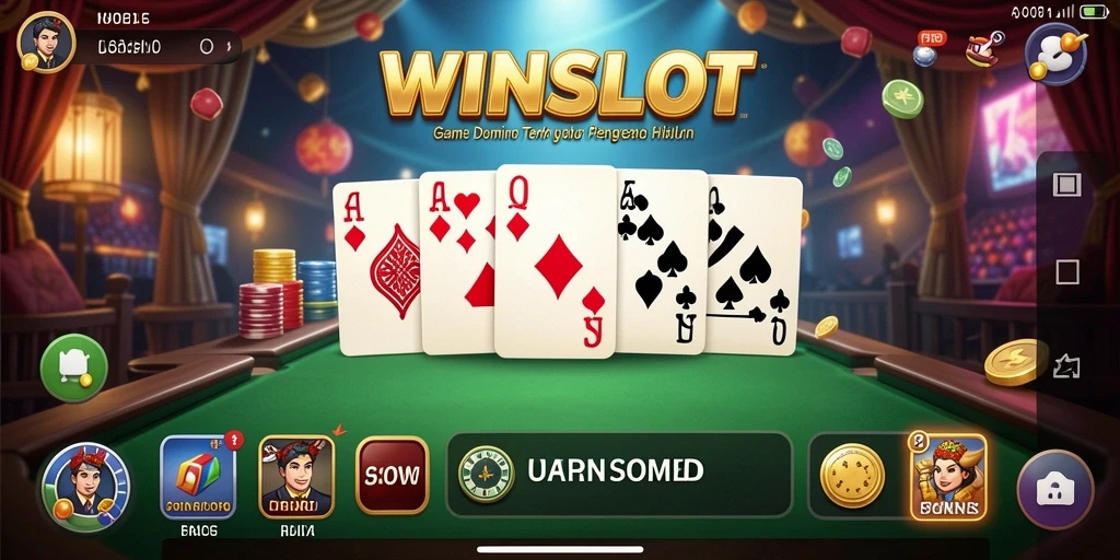 Tampilan gameplay menarik dalam WINSLOT dengan Domino yang fun.