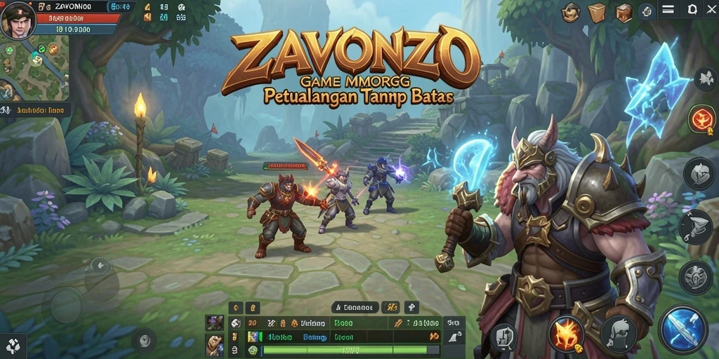 Tangkapan layar gameplay <strong>ZAVONZO</strong> menunjukkan momen aksi seru dalam petualangan MMORPG.